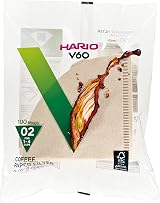 Hario V60 Filter Papers Size 02 Natural 100 Pack Cone Dripper