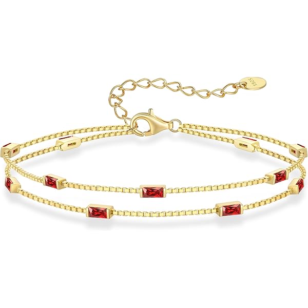 Bracelet Ajustable En Argent Sterling 925 Avec Grenat Naturel Du Mozambique (neuf)