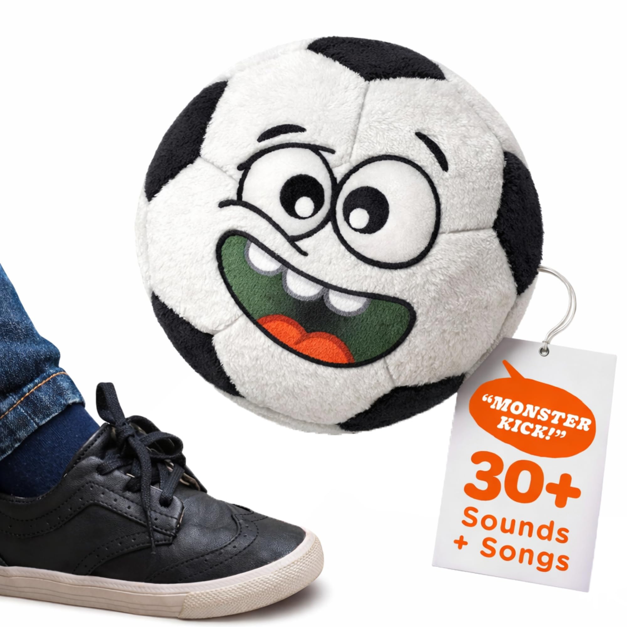 Move2Play, Hilariously Interactive Toy with Music & Sound Effects | Birthday Gift for Boy & Girl | Ball for Toddler & Baby | Indoor/Outdoor | Age 6, 9, 12+ month | 1, 2, 3+ Year Old (Football) — image 1