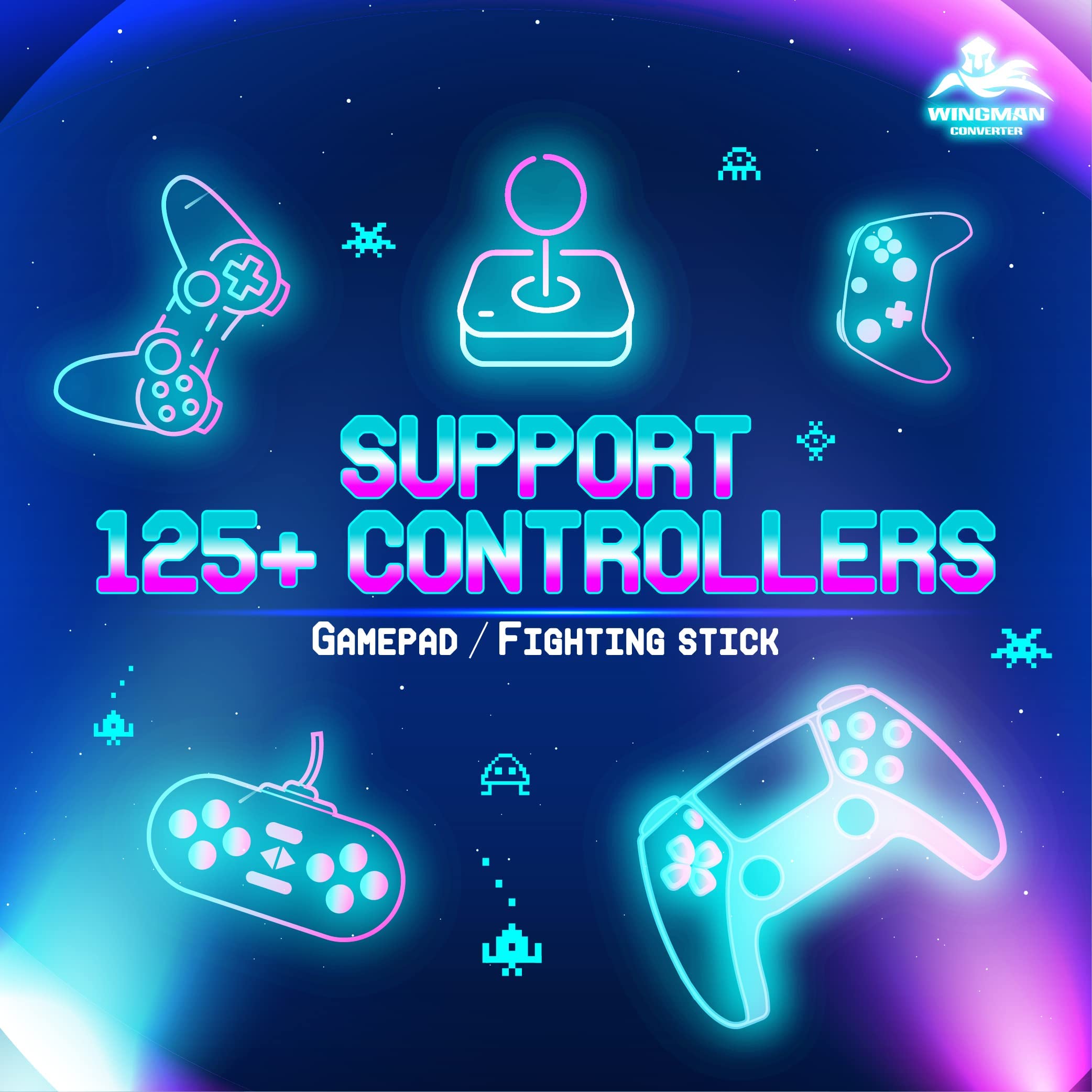 Brook Wingman SNES Converter - Retro Gaming Controllers Converter For XB Series X/S, One, 360/PS5/PS3/PS4 and NS Pro controllers on NES, SNES, New FC, and SFC retro gaming consoles