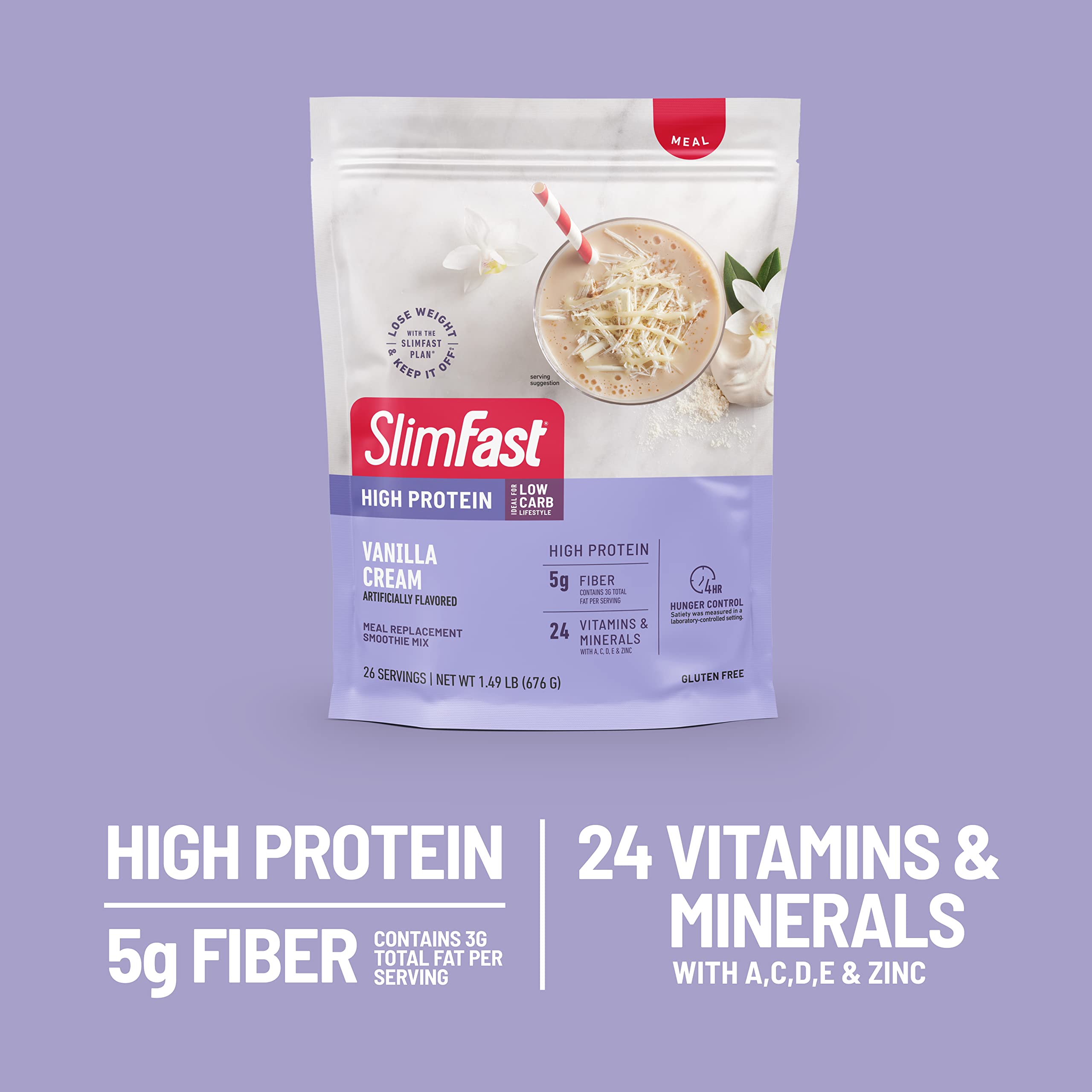 SlimFast High Protein Meal Replacment Powder, 26 Servings, Advanced