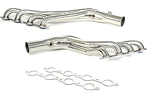 MKMDZ Long Tube Headers For Chevrolet Silverado Truck SUV 2wd 4wd 4.8 5.3 6.0L 1999-2006