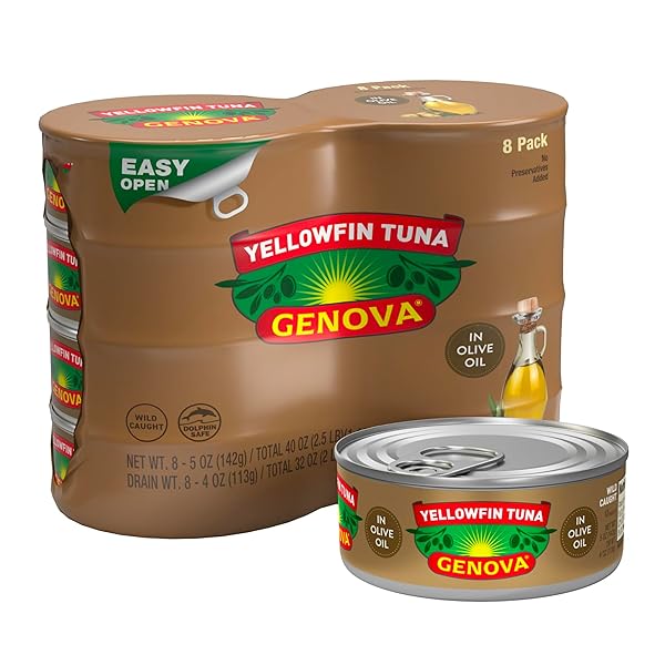 GENOVA PREMIUM YELLOWFIN TUNA IN OLIVE OIL, 5...