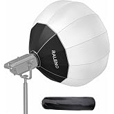 RALENO 26"/75CM Quick Release Lantern Softbox Diffuser, 360&deg; Light Effect | Bowens Mount Softbox Continuous LED Video Lights for Aputure for Neewer for SMALLRIG
