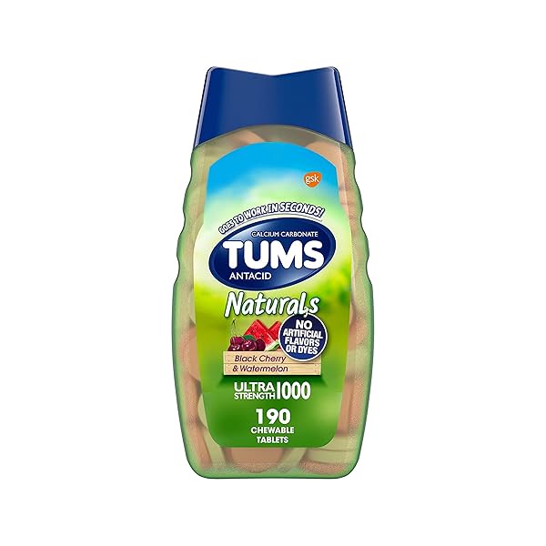 TUMS NATURALS ULTRA STRENGTH ANTACID CHEWS FOR HEARTBURN...