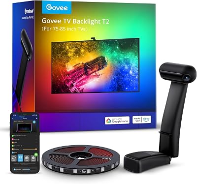 Govee Envisual T2 TV LED Backlight 5m RGBIC Dual Cameras 75-85 inch