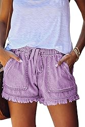 YOCUR Cute Jeans for s Trendy Tassel Short Jeans
