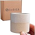 SHIBUSA Match Holder with Striker | Cute Ceramic Match Jar - Perfect for Candles or Bathroom Decor | Australian Designer | Lights All Matches | Extra 4 Striker Papers