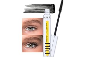 LAMEL Cult Length & Curl Mascara – Lengthening & Curling, Smudge-Proof, Flake-Free, Deep Black Pigment Mascara - 402