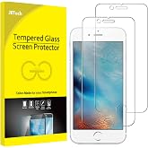 JETech Screen Protector for iPhone 6s Plus/6 Plus, 2-Pack | HD Clear, Tempered Glass Film, Anti-Scratch Glass