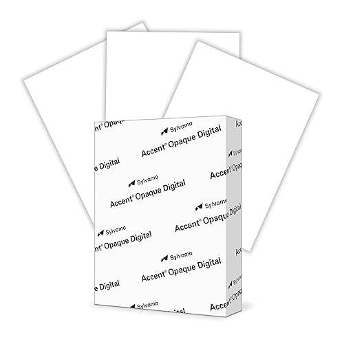 Accent Opaque White 8.5” x 11” Cardstock Paper, 80lb, 216gsm – 250 Sheets (1 Ream) – Premium Smooth Heavy Cardstock, Printer Paper for Invitations, Cards, Menus, Business Cards – 131482R