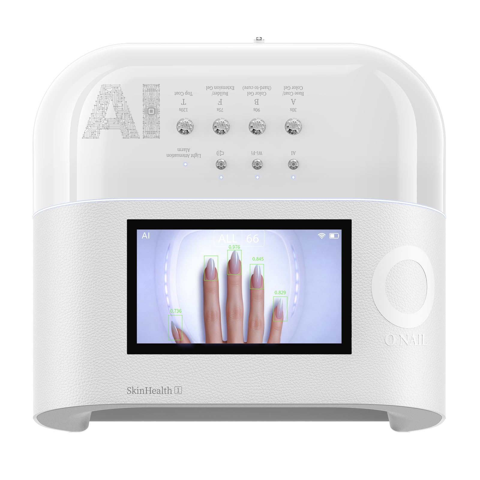 Photo 1 of AI Health Nail Lamp-O NAIL AI Precision Scan,Reduce Excess UV Skin Damage-2in1 AI Computer&Nail Dryer with HD Visible Screen,109 LEDs 2X Faster Curing,Nail Curing Lamp for Salon and Home