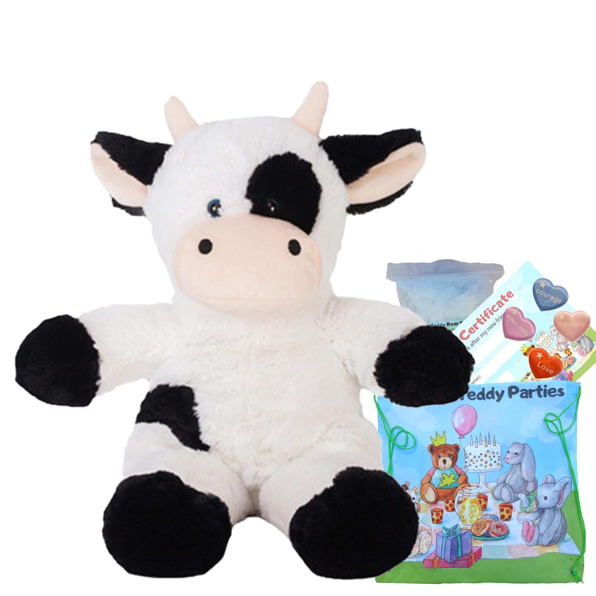Cow - Soft Plush Toy - 16"/40cm Build your own Teddy Bear Kit -no sew
