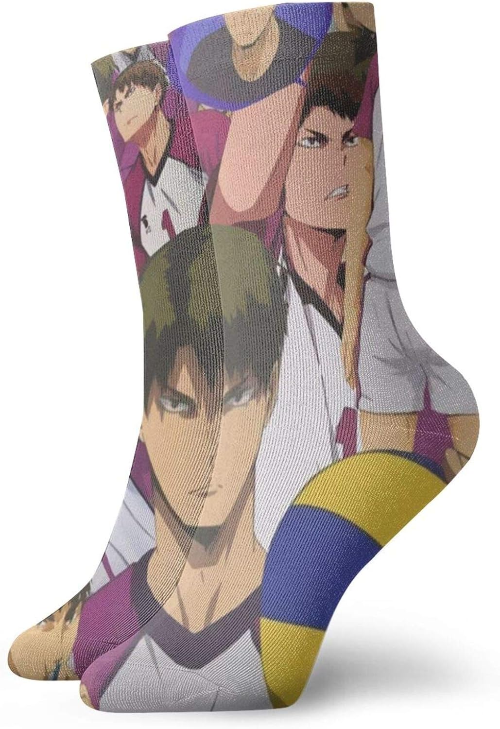 Amazon Haikyuu Men Women Colorful Fun Novelty Crew Patterned 