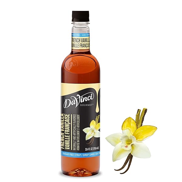 DAVINCI GOURMET SUGAR-FREE FRENCH VANILLA SYRUP, 25.4 FLUID OUNCES (PACK OF 1)