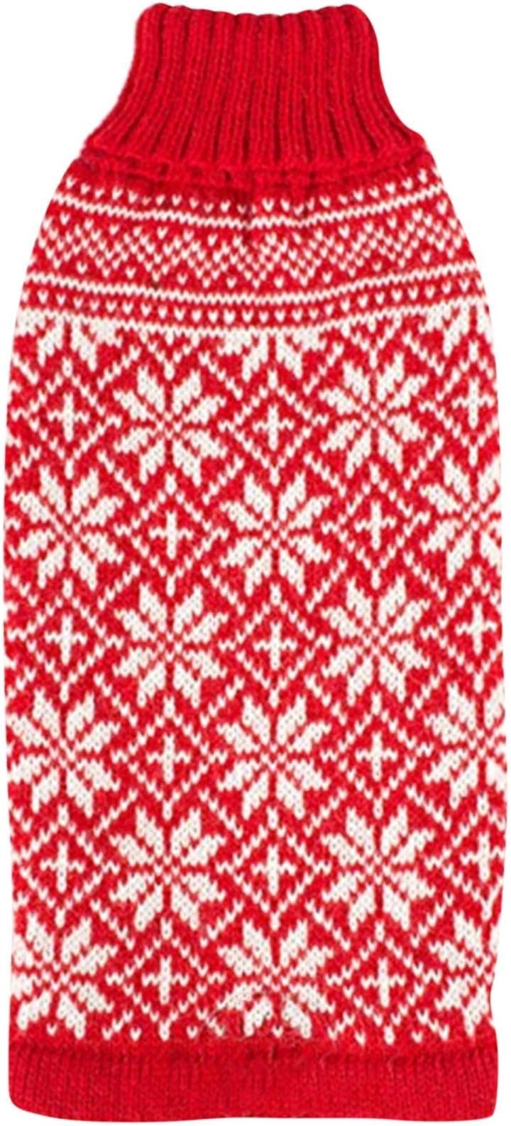 Alqo Wasi Alpaca Dog Sweater - Snowfall, Medium