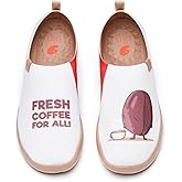 UIN Platform Slip On Shoes for Women Knit Fashion Painted Lightweight Comfortable Casual Fall Shoes Outdoor Travel Work Comfort Women's Sneakers