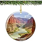 Grand Canyon Christmas Ornament, Porcelain 2.75 Inch Double Sided