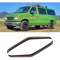 KPY Window Visor Compatible with 2007-2014 Ford E150 E250 E350