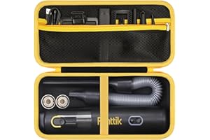 MUSM Fanttik V8 Apex/Slim V8 Mate/V10 Apex/Slim V10 Mate Car Vacuum Carry Case - Premium EVA Hard Shell Protective Storage Bag with Accessory Mesh Pocket, Dustproof & Shockproof Travel Cover, Gift for Car