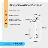 FiNeWaY Fineway Heavy Duty Folding Music Stand Adjustable 45–125cm view 8