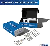 XFORT Polished Chrome Warped Lever On Rose Latch Pack with Ball Bearing Hinges view 3