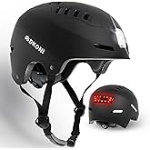 DKONI Bike Helmet with LED Lights Bicycle Helmets Commuter Cycling Helmet USB Rechargeable Front & Back LED Light Helmet for Adult Men Women