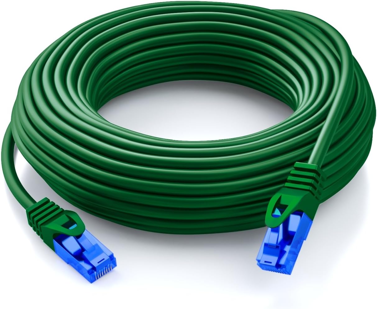 deleyCON 7.5m (24.61 ft.) CAT.6 Ethernet Gigabit LAN Network Cable RJ45 CAT6 Patch Cable Compatible to CAT.5 CAT.5e CAT.6a Cat.7 - Image 5