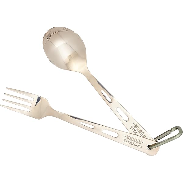 Amazon.com : Vargo Titanium Spoon and Fork Set : Hunting Knives