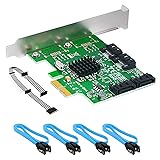 QNINE SATA RAID Card 4 Port, PCIe SATA Controller
