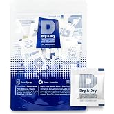 Dry &amp; Dry 1 Gram [50 Packets] Silica Gel Packets Desiccants, Silica Packets - Rechargeable Moisture Absorbers for Food Storage, Electronics, 3D Filament &amp; Safes