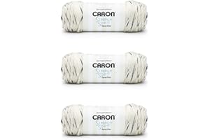 Caron Simply Soft Seashell Speckle Yarn - 3 Pack of 141g/5oz - Acrylic - 4 Medium (Worsted) - 235 Yards - Knitting/Crochet