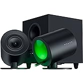 Razer Nommo V2 - Full-Range 2.1 PC Gaming Speakers with Wired Subwoofer: THX Spatial Audio - Rear Projection Chroma RGB - 3” Drivers - Down-Firing Subwoofer 5.5” Driver - Wireless Control Pod