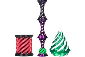 HEARTYBAY Impossible 3D Printed Toys,Impossible Cone Fidget Toy,Christmas Tree,Spiral Cylinder,Spiral Bouncing Ball,White Elephant Gifts, Desktop Toy,Puzzle Toys(3pcs)