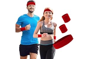 QPIXVB Workout Headbands,Sports & Outdoors Headbands Wristband,Gym Accessories,Moisture Wicking Hairband,Sweatbands