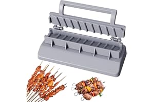 Kebab Maker, Mould Large Press Gray Kebab Skewers, User-Friendly Essential Grilling Tool Kabob Maker, Easy to Clean, for BBQ 
