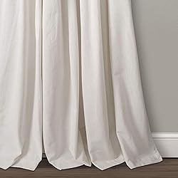 Lush Decor Linen Button Window Curtain