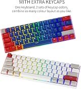 NEW MEN GM610 Wireless 60% Mechanical Keyboard Brown Switches USB-C Bluetooth view 7
