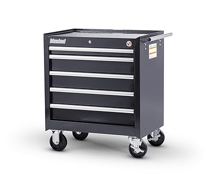 International Vrb 2705bk 27 Inch 5 Drawer Black Toolbox With Ball
