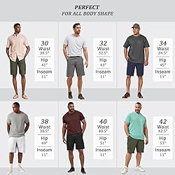 Agile Mens Super Comfy Flex Waist Cargo Shorts