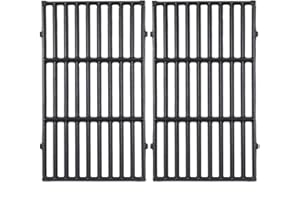 GCOSTAR 7637 Grill Grates for Weber Spirit E210,17.5 Inch Grill Parts for Weber Spirit E210, E220,S210,S220,S215 with Front Control,Cast Iron Replacement Parts for Weber Spirit 200 & GS4 Spirit II E210