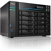 Asustor Lockerstor 10 AS6510T - 10 Bay NAS for Small Business (Diskless) | Intel Atom C3538 Quad-Core, Dual 10GbE + Dual 2.5GbE, 8GB DDR4, 2 M.2 NVMe SSD Slot, Enterprise Network Attached Storage