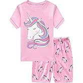 Little Hand Girls Summer Pajamas Toddler Short Sets Unicorn Sleepwear for Kids Cute Dinosaur Pjs 2 Piece Clothes 2-7 Years