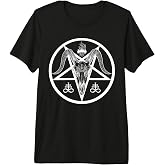 Baphomet Pentagram Goat Skull Premium Tri-Blend T-Shirt