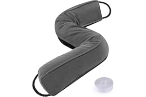 Sunolga Door Draft Stopper Blocks Hot and Cold Air with Removable Washable Cover for Bottom of Door, All-Season Seal for Noise, Light, Dust, Door Sweep for Gaps Up to 3", Home Essentials, 38", Gray