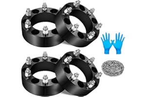 BDFHYK 6x139.7mm Wheel Spacers 2 inch Compatible with Toyota 4Runner Tacoma Chevrolet GMC Lexus GX460 GX470, Forged 6 Lug Wheel Adapters M12x1.5 & 108 mm Hub Bore, Set of 4, Not Hubcentric