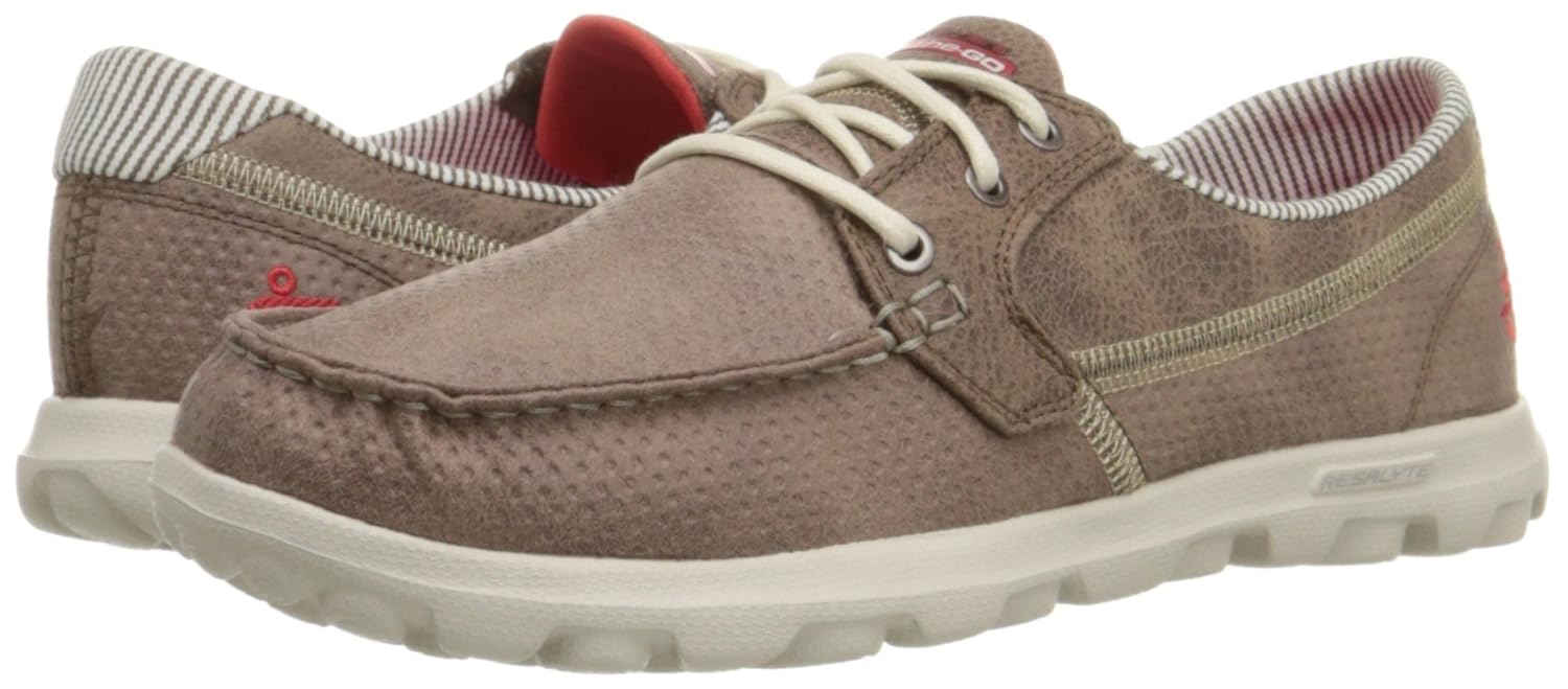 skechers women's performance on-the-go flagship slip-on boat shoe