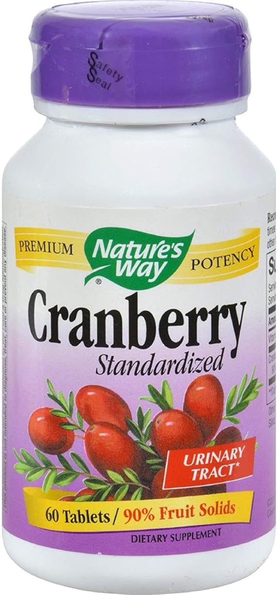 Nature's Way, Cranberry Extract Standardized, 60 Tablets