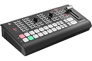 Osee GoStream Duet 8 ISO, 8 Channels Video Switcher with 4 4K-HDMI, 4 SDI, and 4 NDI HX/ 4 SRT/ 4 RTMP/ 2 Webcam. 2 XLR Audio, 8 Layouts, Isolated Recording, Podcast Unit for YouTube, Facebook