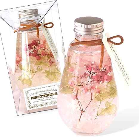 Amazon フローリストレマン ハーバリウム プリザーブドフラワー 花 光る 誕生日プレゼント サプライズ プレゼント ギフト ルミナリウム スターダスト ピンク プリザーブドフラワー オンライン通販